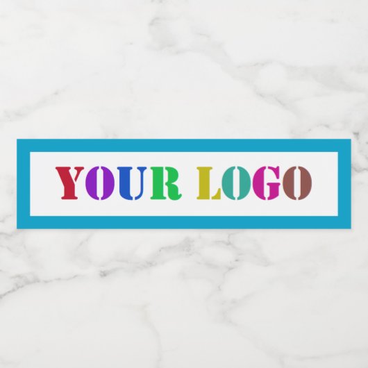 Aangepaste zakelijke Logo Uw bedrijf flesetiketten Waterfles Etiket (Enkel label)