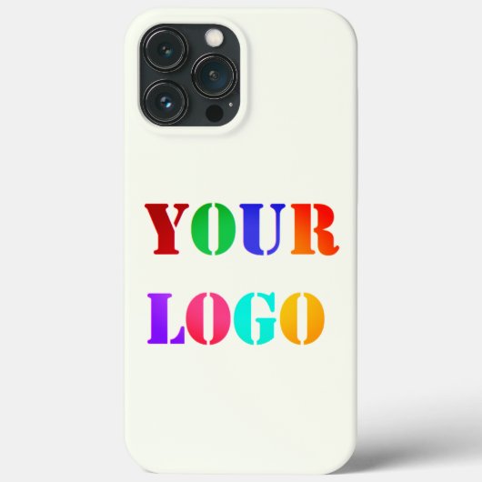 Aangepaste zakelijke Logo Uw bedrijf iPhone Case (Achterkant)