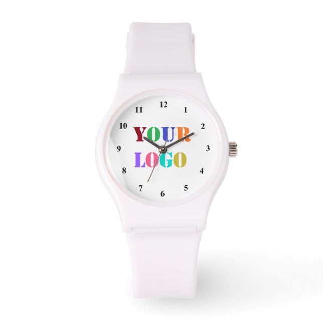 Aangepaste zakelijke Logo Uw promotiehorloge Horloge (Voorkant)