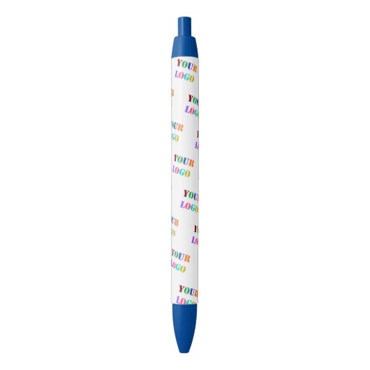 Aangepaste zakelijke Logo Uw promotiepen Blauwe Inkt Pen (Voorkant Verticaal)
