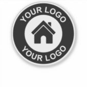 Aangepaste zakelijke Logo veelzijdige contour Sticker (Voorkant)