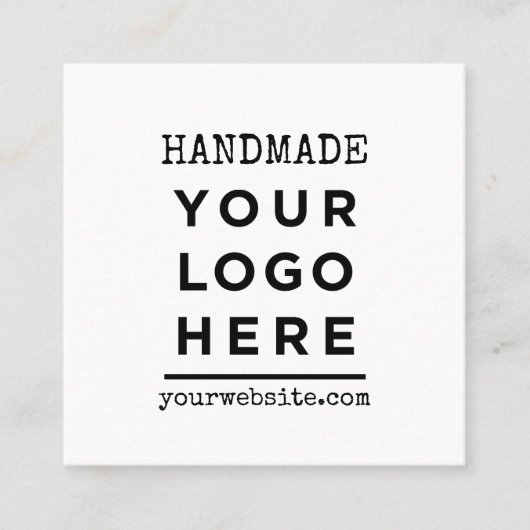 Aangepaste zakelijke Logo Vierkante Visitekaartje (Voorkant)