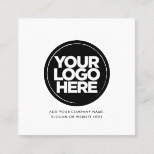 Aangepaste zakelijke Logo Vierkante Visitekaartje
