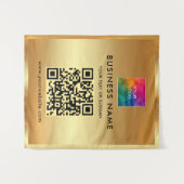 Aangepaste zakelijke Logo Voeg tekst achtergrond S Wandkleed (Voorkant (horizontaal))