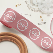 Aangepaste zakelijke Logo voor bedrijfspromo - roz Satijnen Lint