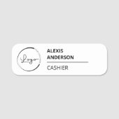 Aangepaste zakelijke Logo voor bedrijven Naamplaatje (Voorkant)