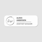 Aangepaste zakelijke Logo voor bedrijven Naamplaatje (Voorkant)