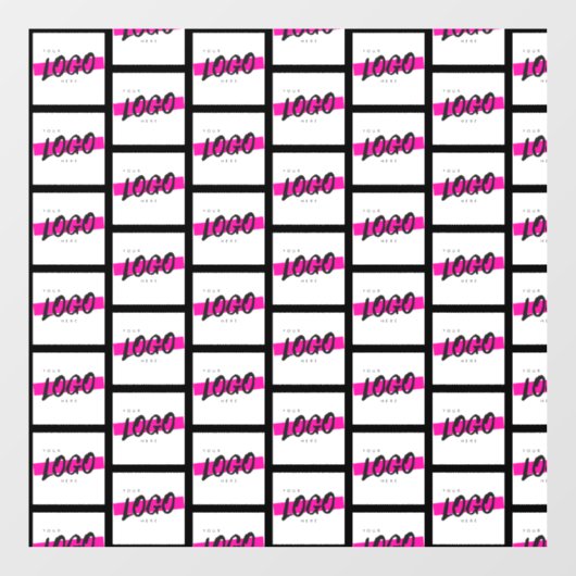 Aangepaste zakelijke Logo voor bedrijven Raamsticker (Vel)