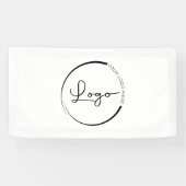 Aangepaste zakelijke Logo voor bedrijven Spandoek (Horizontaal)