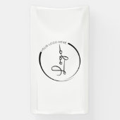 Aangepaste zakelijke Logo voor bedrijven Spandoek (Verticaal)