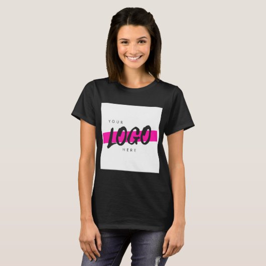 Aangepaste zakelijke Logo voor bedrijven T-shirt (Voorkant volledig)