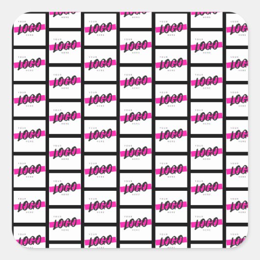 Aangepaste zakelijke Logo voor bedrijven Vierkante Sticker (Voorkant)