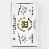 Aangepaste zakelijke Logo voor gezochte bedrading Spandoek (Verticaal)