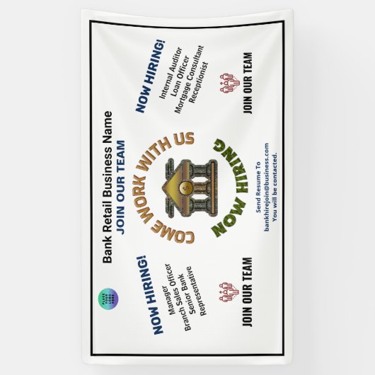 Aangepaste zakelijke Logo voor gezochte bedrading Spandoek (Verticaal)