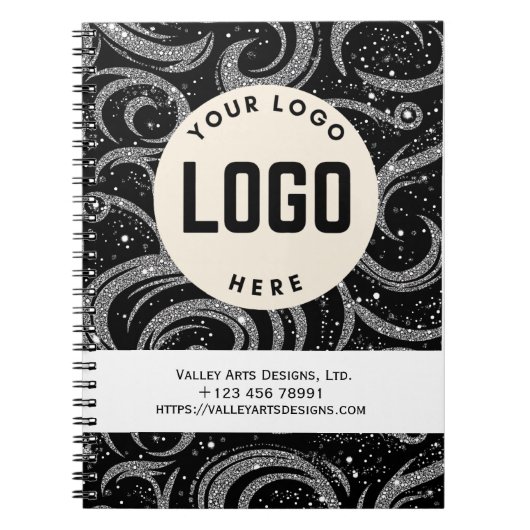 Aangepaste zakelijke Logo voor kleine Notitieboeke Notitieboek (Voorkant)