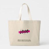 Aangepaste zakelijke Logo voor SMS Business Promot Grote Tote Bag (Achterkant)