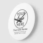 Aangepaste zakelijke Logo wandklok (Hoek)