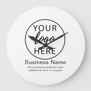 Aangepaste zakelijke Logo wandklok