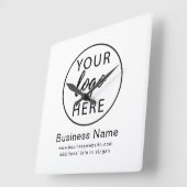 Aangepaste zakelijke Logo wandklok (Hoek)