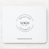 Aangepaste zakelijke logo website eenvoudig muismat (Voorkant)