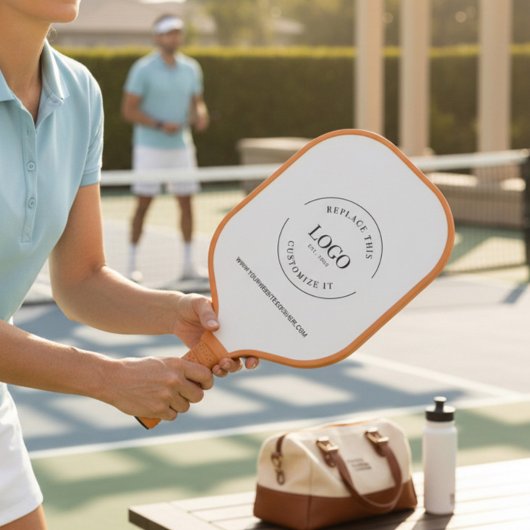 Aangepaste zakelijke logo WEBSITE Eenvoudige promo Pickleball Paddle