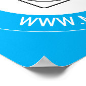 Aangepaste zakelijke logo website merk marketing poster (Hoek)