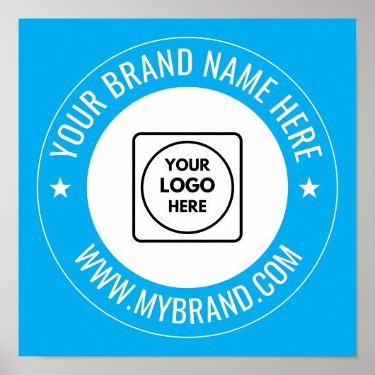 Aangepaste zakelijke logo website merk marketing poster (Voorkant)