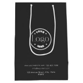 Aangepaste zakelijke Logo | Website Professional Medium Cadeauzakje (Achterkant)