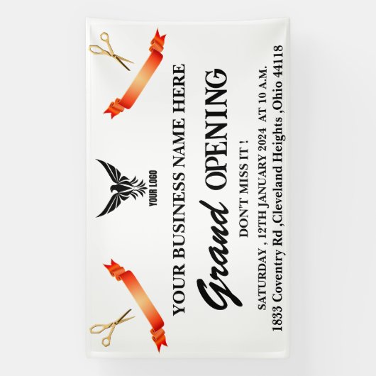 Aangepaste zakelijke Logo Winkel groothandel opene Spandoek (Verticaal)