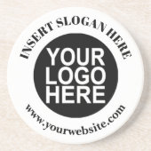 Aangepaste zakelijke Logo Zandsteen Onderzetter (Voorkant)