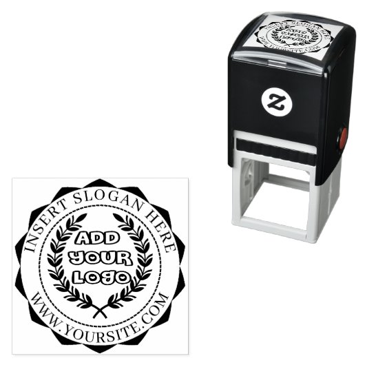 Aangepaste zakelijke Logo Zelfinktende Stempel (In situ)