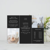 Aangepaste zakelijke Logo - zwarte drieledige broc (Staand voorkant)