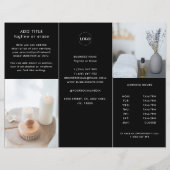 Aangepaste zakelijke Logo - zwarte drieledige broc (Voorkant)