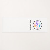Aangepaste zakelijke logonaam yogamat (Voorkant (horizontaal))