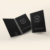 Aangepaste zakelijke logotekst Corporate Black Min Notitieboek