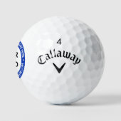 Aangepaste zakelijke logotekst golfballen uw kleur (Logo)