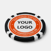 Aangepaste zakelijke logotekst pokerchips kies kle (Enkel)
