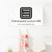 Aangepaste zakelijke logotekst promotie spandoek (Insitu)