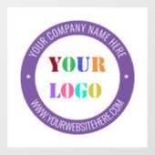 Aangepaste zakelijke logotekst promotionele venste raamsticker (Vel)