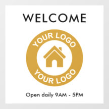 Aangepaste zakelijke logotekst