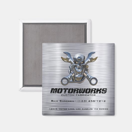 Aangepaste zakelijke magneten (schedel en moersleu (Voorkant / Achterkant)