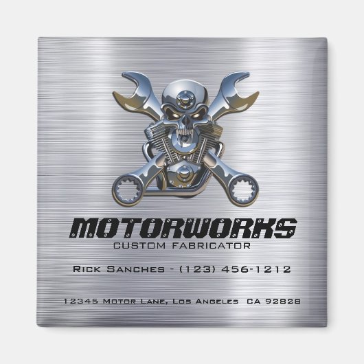 Aangepaste zakelijke magneten (schedel en moersleu (Voorkant)