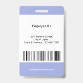 Aangepaste Zakelijke Medewerker Foto Tekst Hemelbl Badge (Achterkant)