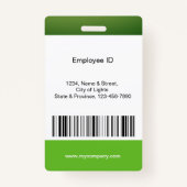 Aangepaste zakelijke medewerker Fototekst Leegtijd Badge (Achterkant)