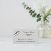 Aangepaste Zakelijke Mees Vogel Zakelijk Visitekaartje (Staand voorkant)