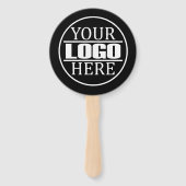 Aangepaste zakelijke merk Logo Handwaaier (Achterkant)