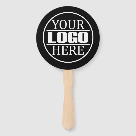 Aangepaste zakelijke merk Logo Handwaaier (Achterkant)