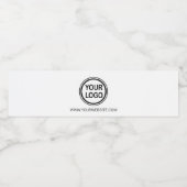 Aangepaste zakelijke merklogo sjabloon waterfles etiket (Enkel label)