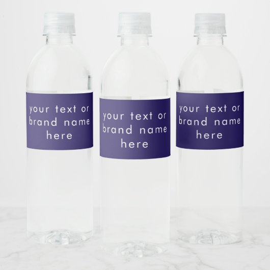 Aangepaste zakelijke merktekst professioneel donke waterfles etiket (Flessen)