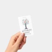 Aangepaste zakelijke naam gemachtigd gastbadge badge (Handheld)